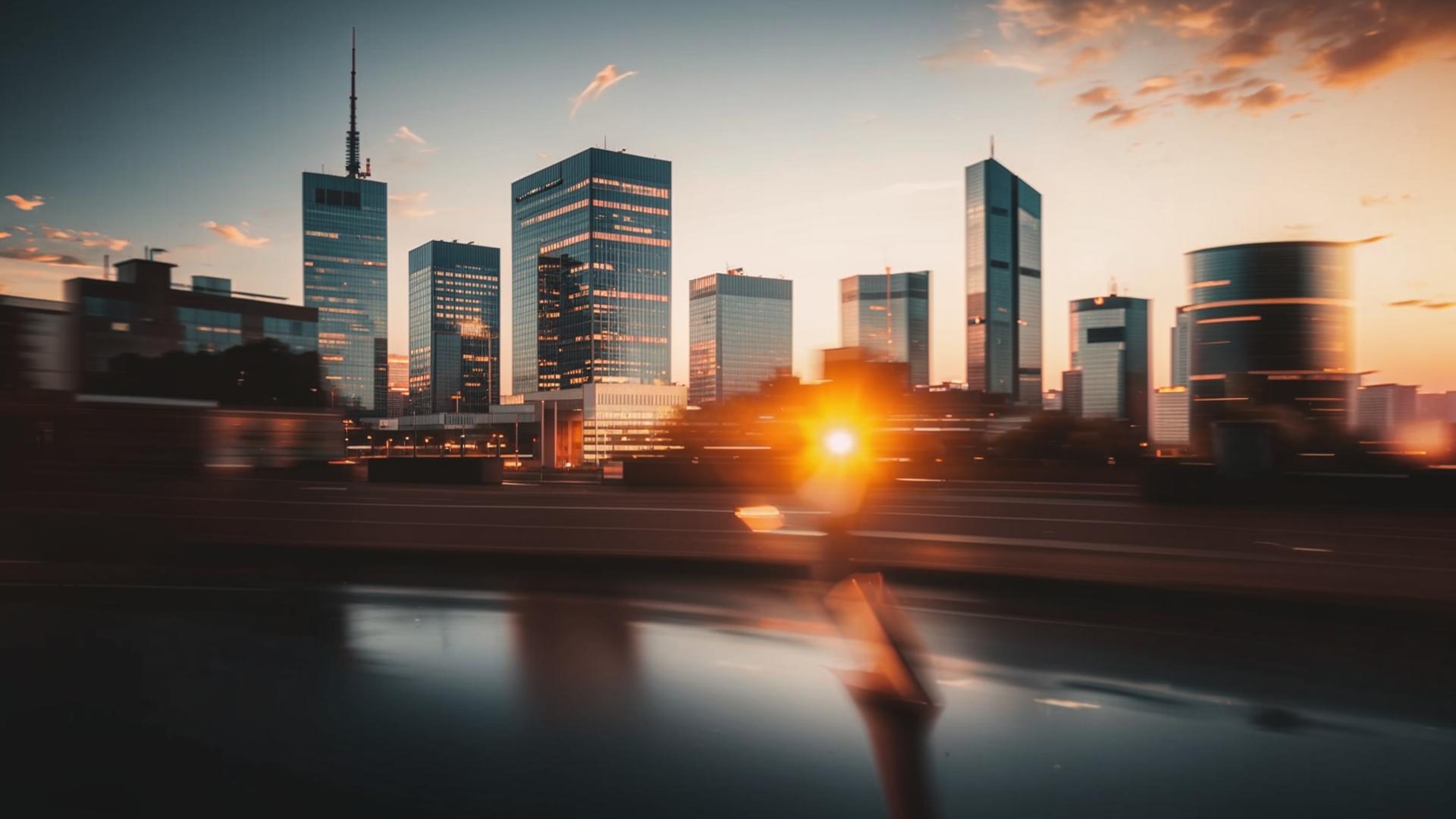 Quartier financier européen désaturé